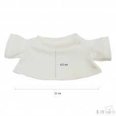 TB325-W: 25cm White Teddy Bear w/T Shirt